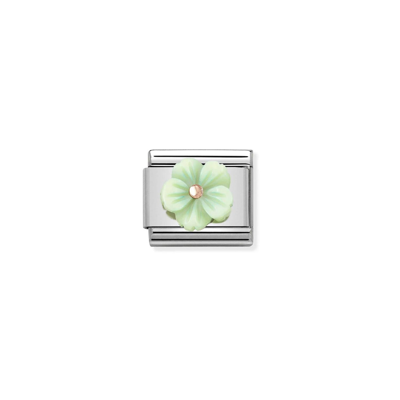 Flower Green Mother of Pearl