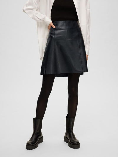 New ibi MW Leather Skirt