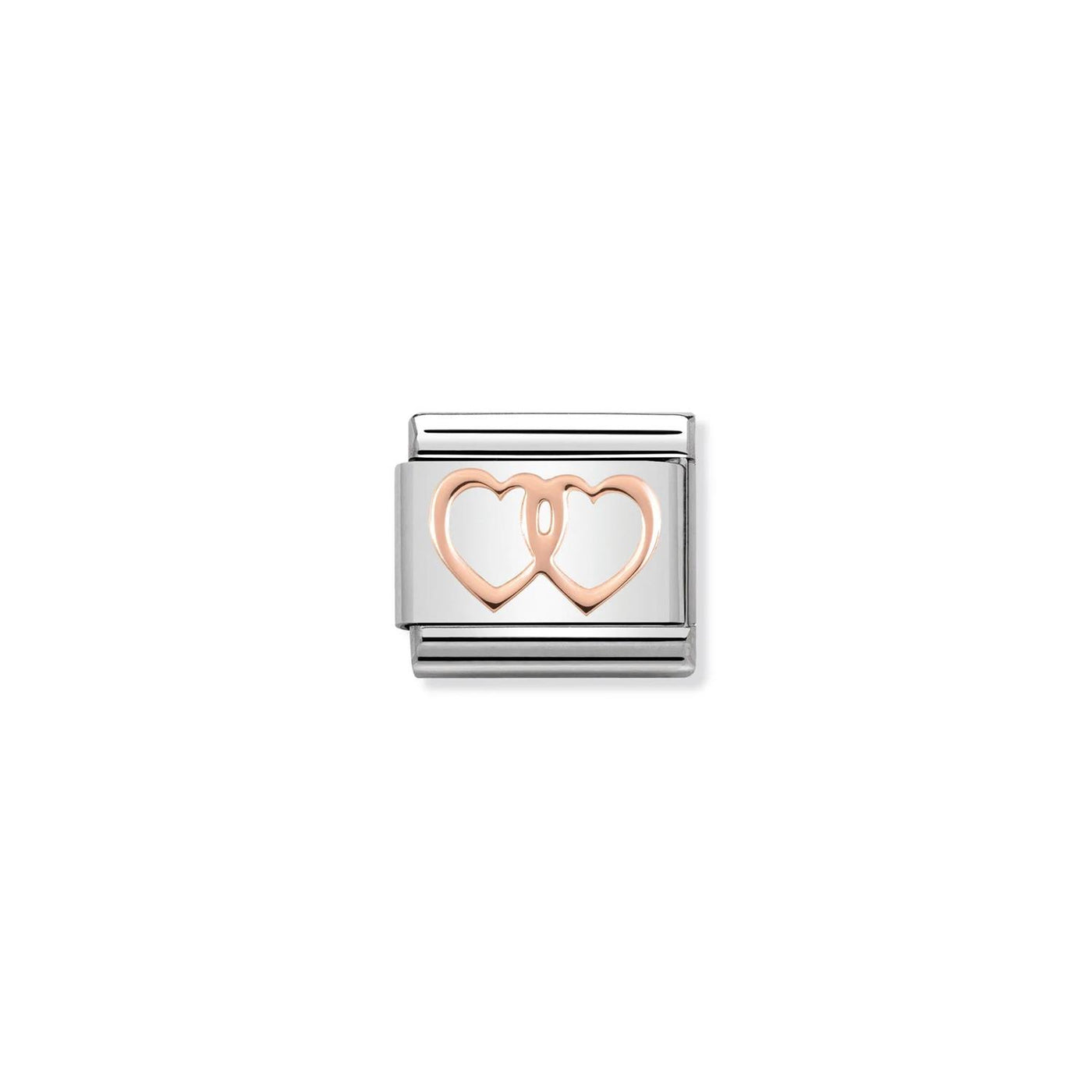 Double Hearts rose gold