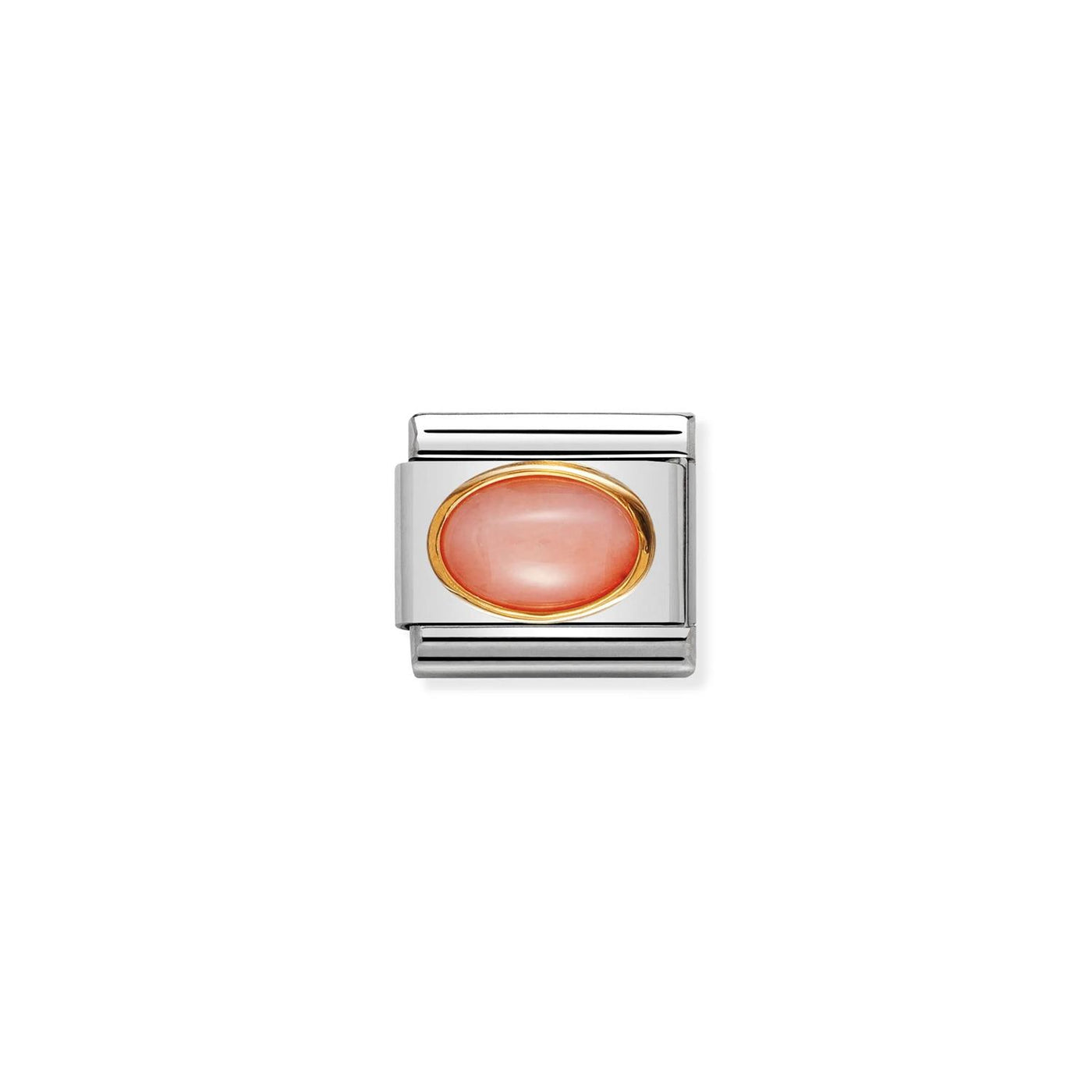 Oval Hard Stones Pink Coral