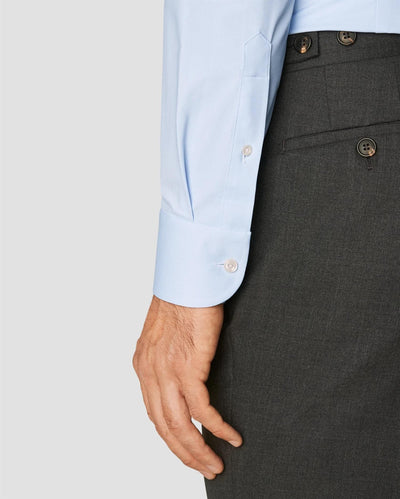 Light Blue Four-Way Stretch Shirt - Slim fit