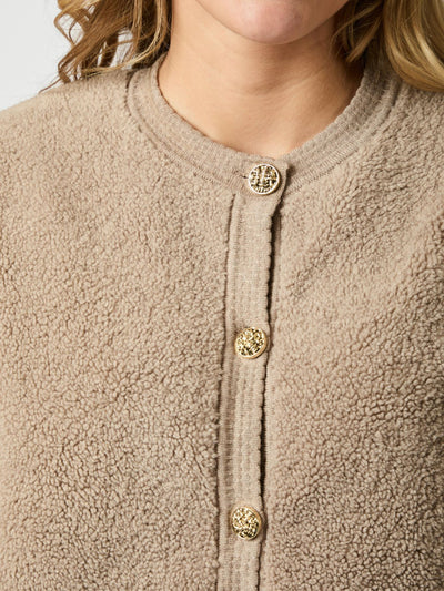 Limo fluffy knit cardigan