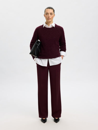 Slflulu Ls Knit O-Neck