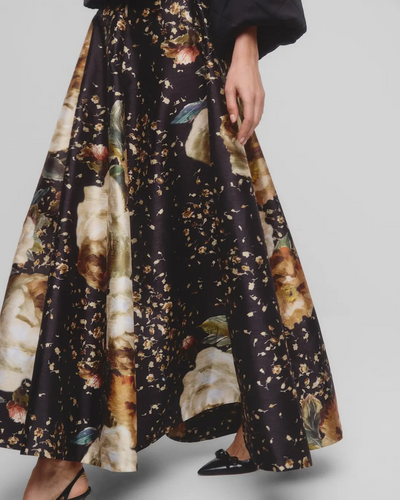 Taffeta Maxi Skirt