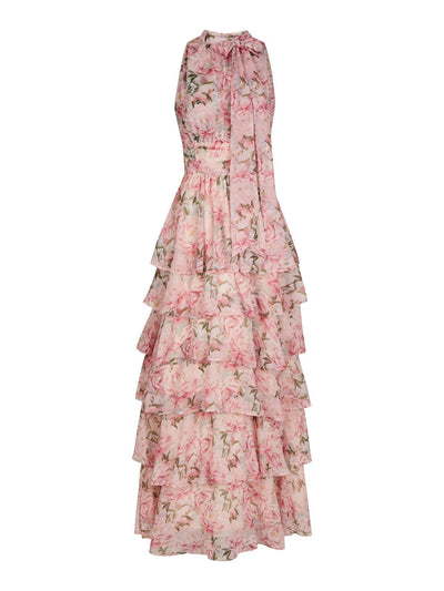 Marli Flower Chiffon Dress