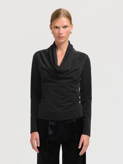 Slfsandra Ls Cowl Neck Top