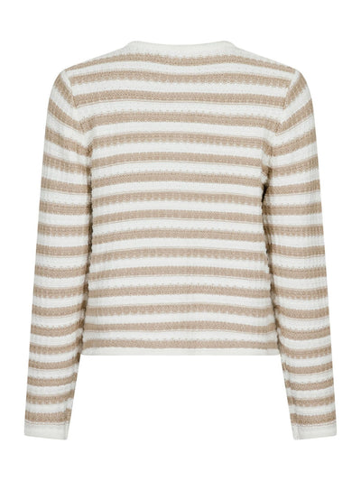 Limone stripe knit jacket