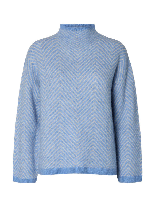 Slwlulu Ls Herringbone Knit High Neck