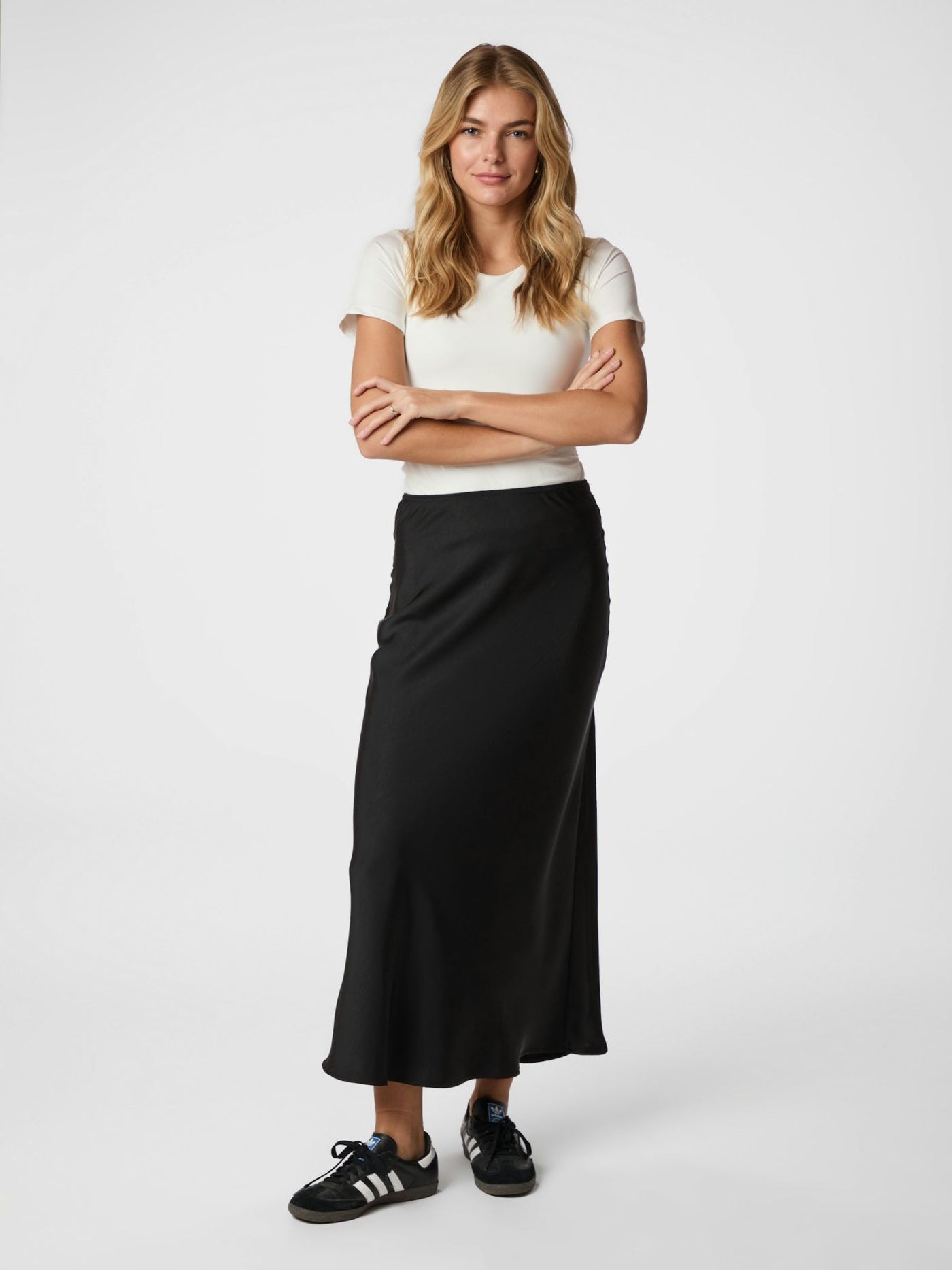 Vicky heavy sateen skirt