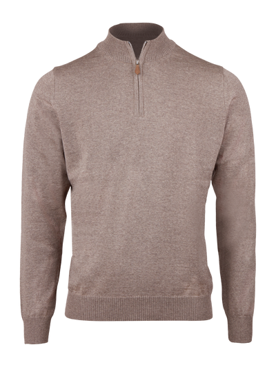 Sweater Knitted Half Zip Merino Wool