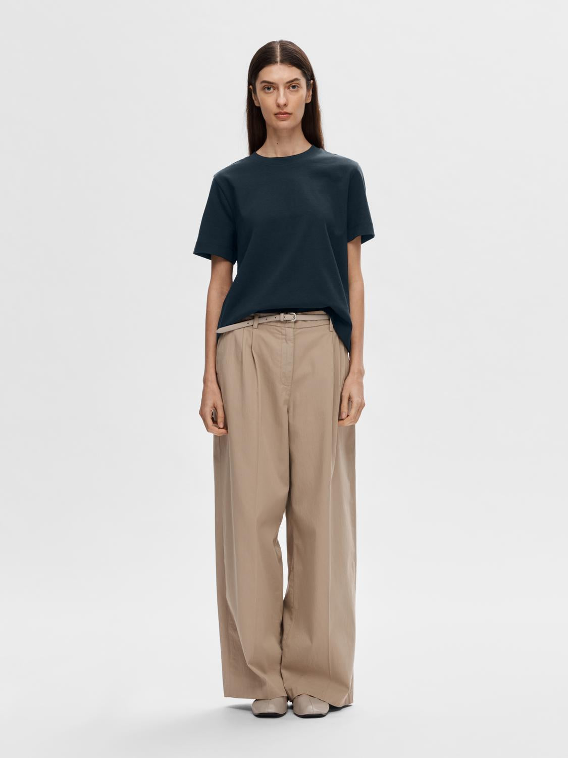 SLFESSENTIAL SS BOXY TEE