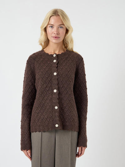 Yasbubble Ls Knit Cardigan  S.