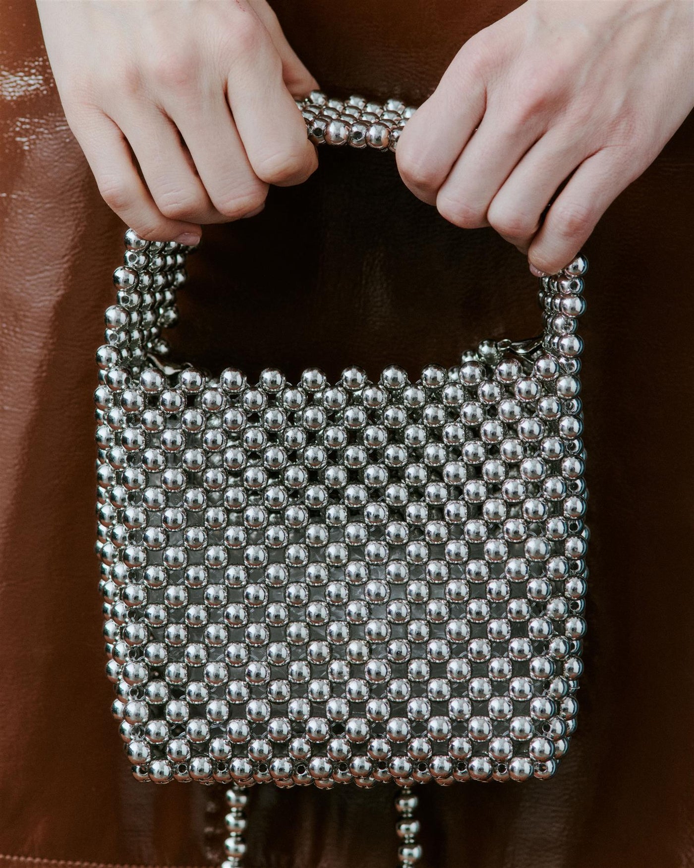 Day Beaded Chrome Handbag