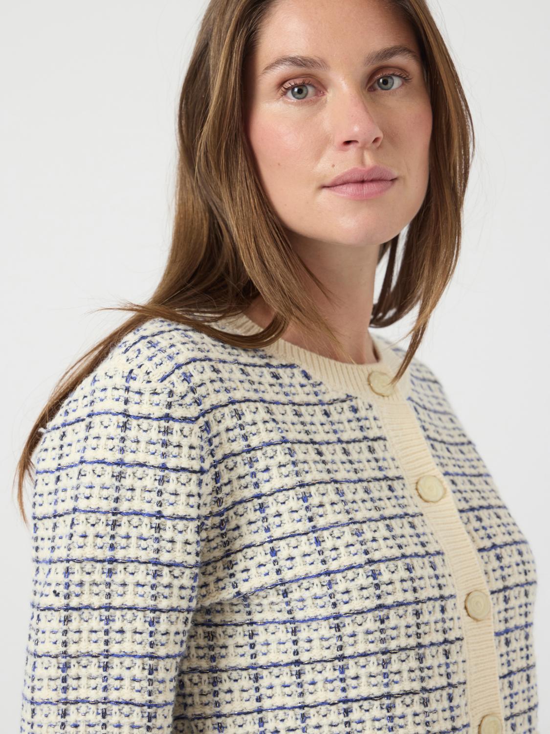 Yaslivia Ls Short Knit Cardigan