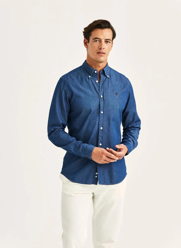 Light Denim Shirt-slimt fit