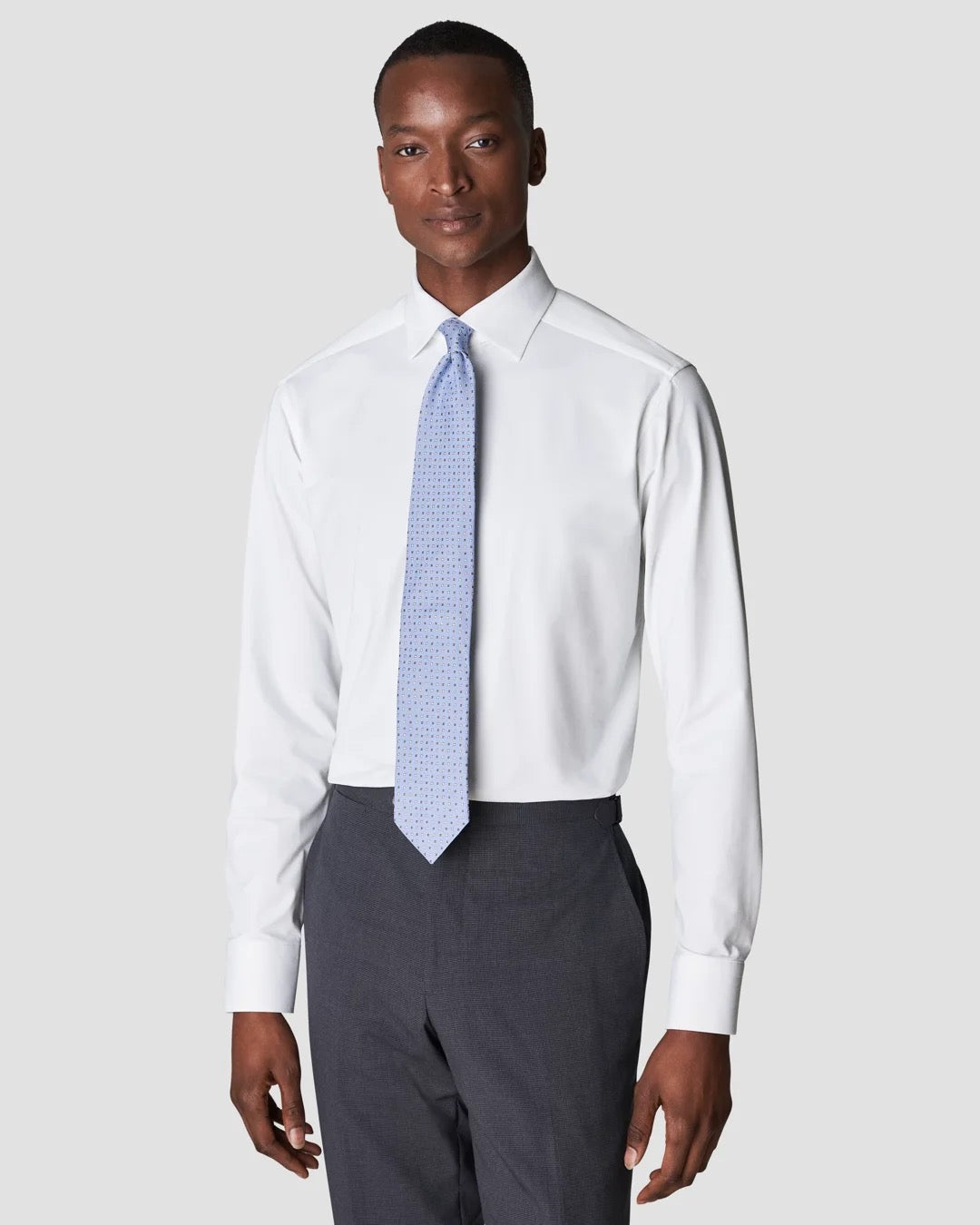 White Four-Way Stretch Shirt - Slim Fit