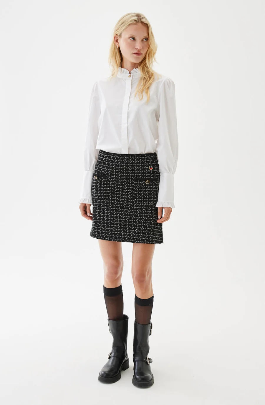 MINEA checked skirt