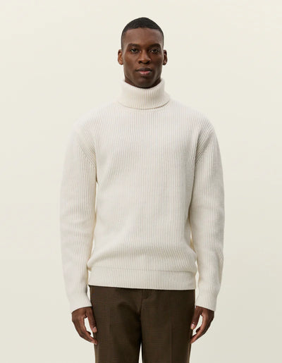 Eddie Wool Rib Rollneck Knit