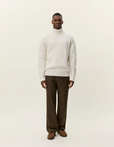 Eddie Wool Rib Rollneck Knit