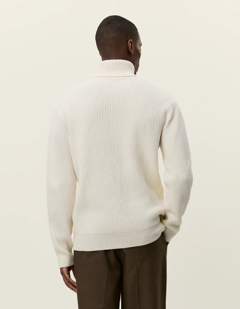 Eddie Wool Rib Rollneck Knit