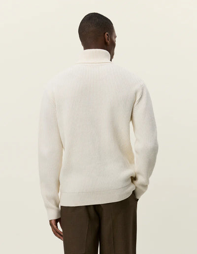 Eddie Wool Rib Rollneck Knit