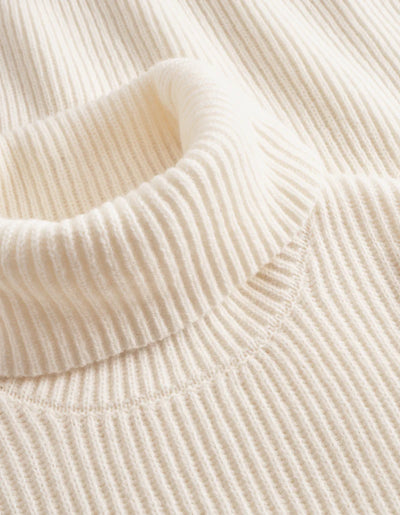 Eddie Wool Rib Rollneck Knit