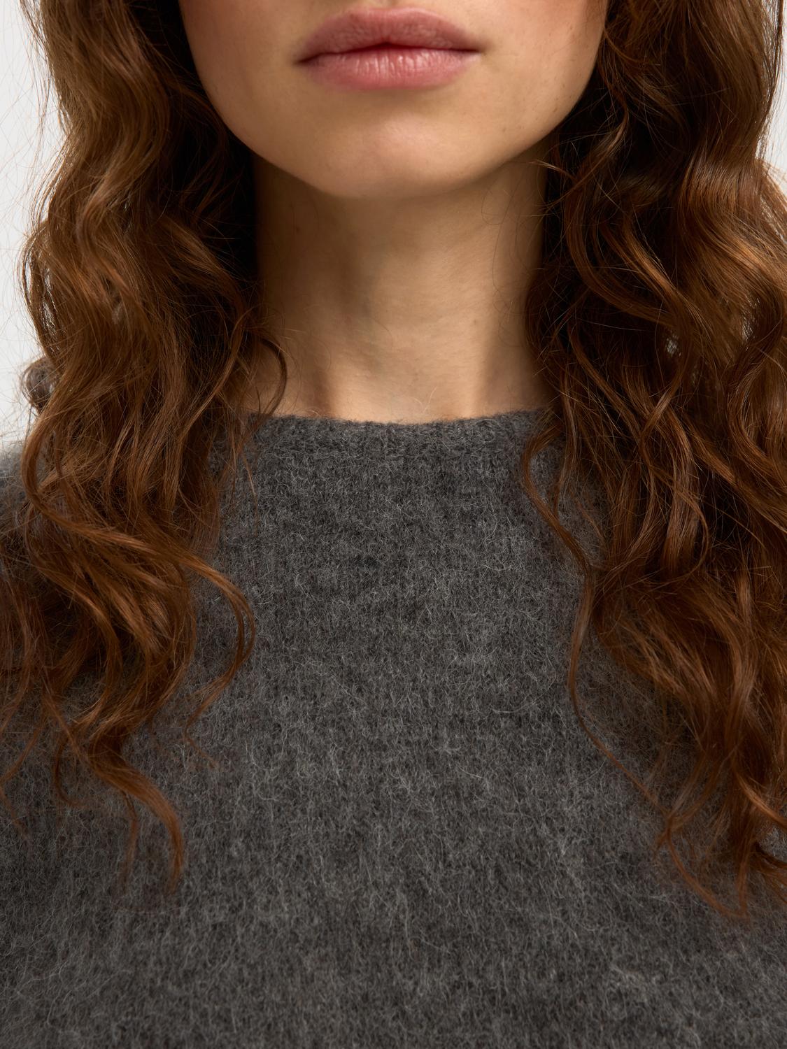 Slflulu Brushed Ls Knit O-Neck