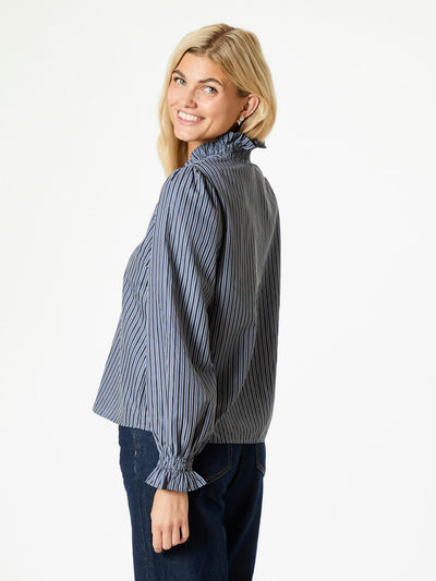 Brielle twill stripe shirt