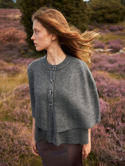 Josei Double knit cape