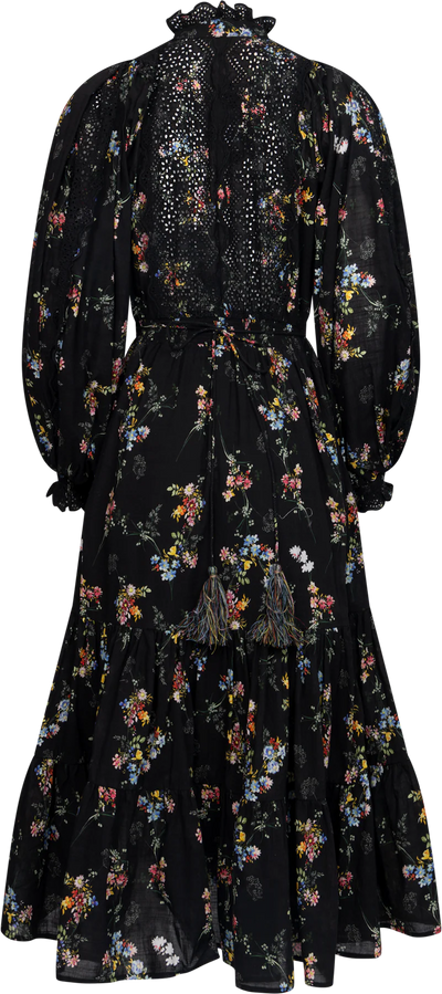 Cotton Slub Midi Dress