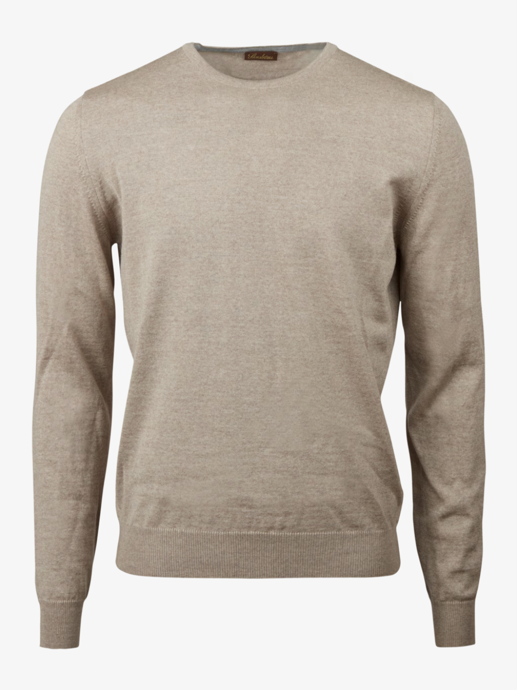 Sweater Knitted Crew Neck Merino Wool