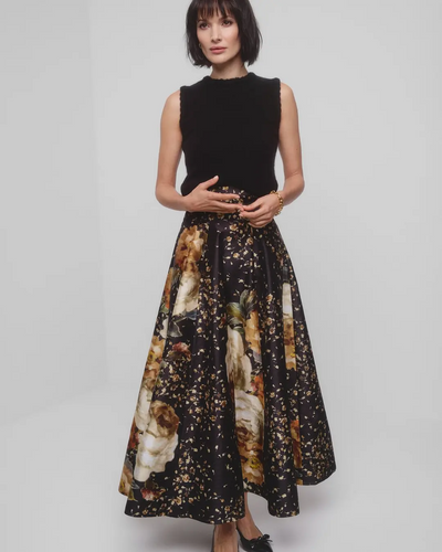 Taffeta Maxi Skirt