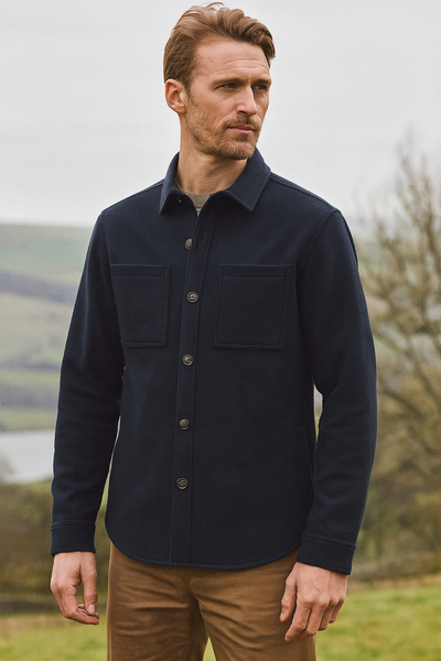 Marlow Tailored Wool Blend Overshirt