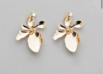 Flower Gold Earrings