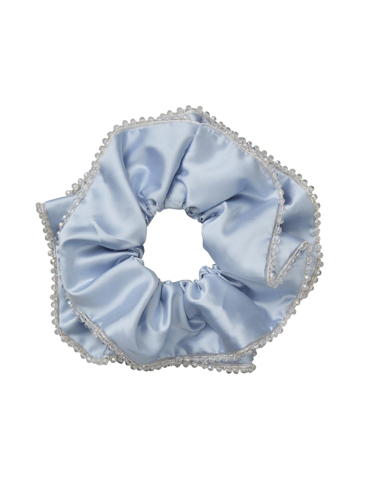 Luster bead scrunchie