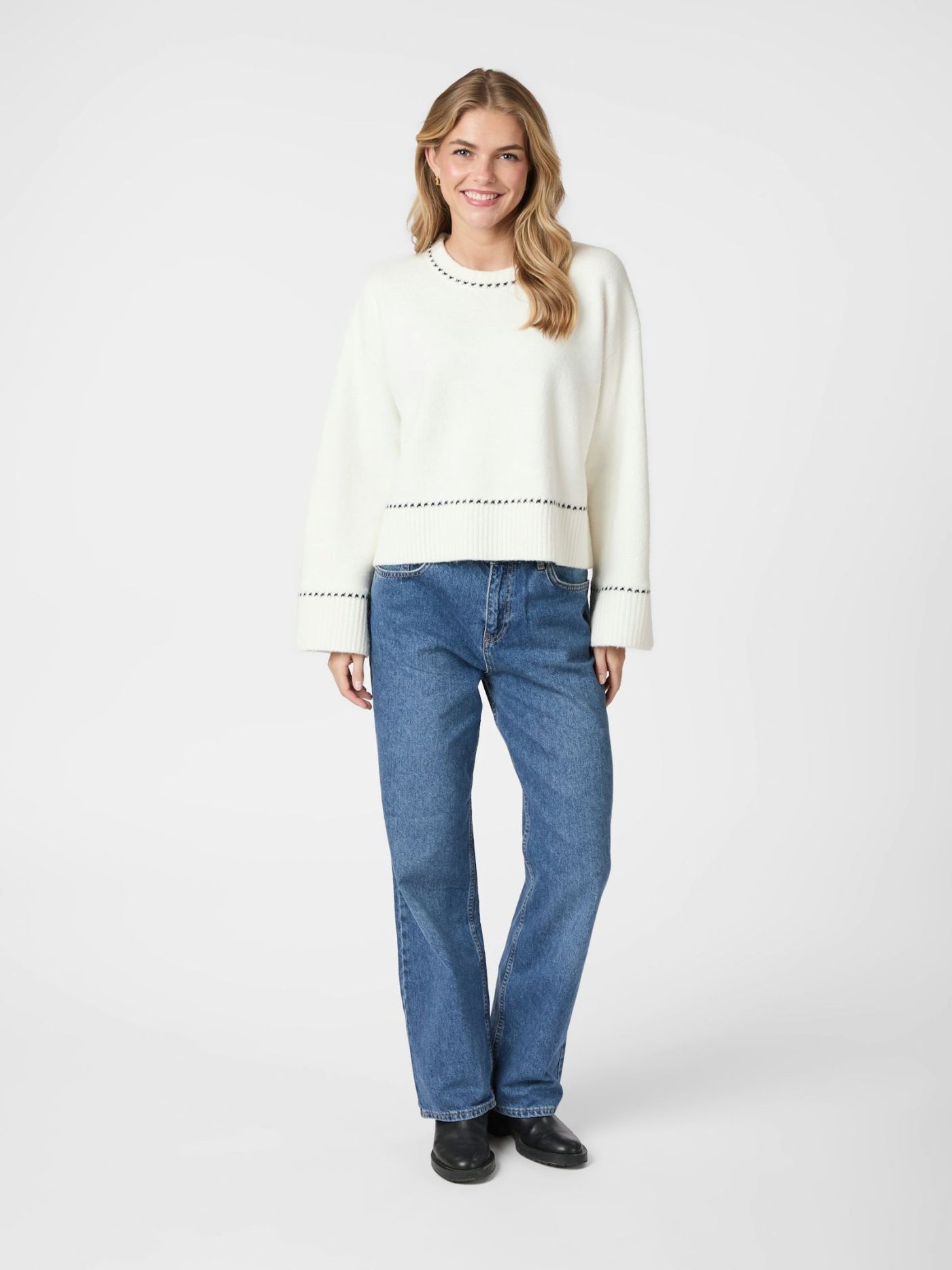 Roeme knit stitch blouse