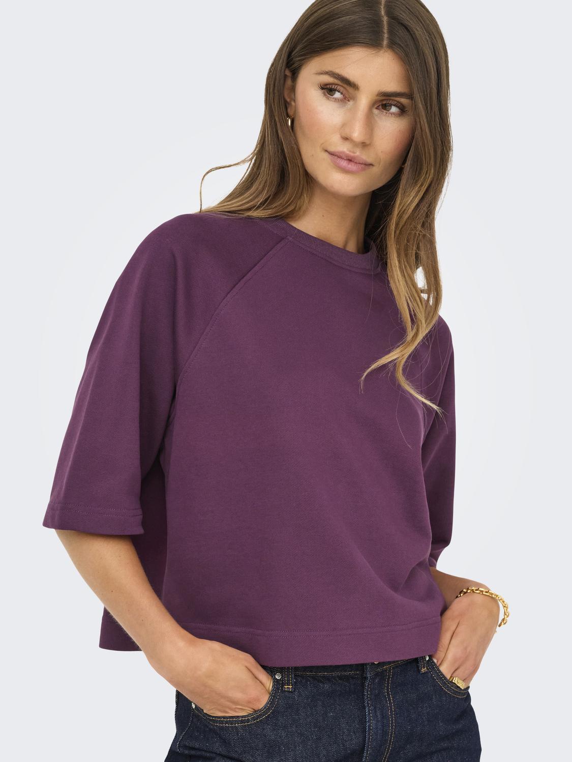 Onldasie 2/4 O-Neck Raglan Ub Cs Swt