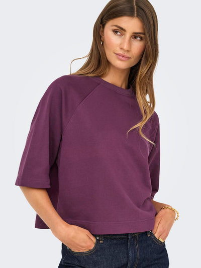 Onldasie 2/4 O-Neck Raglan Ub Cs Swt