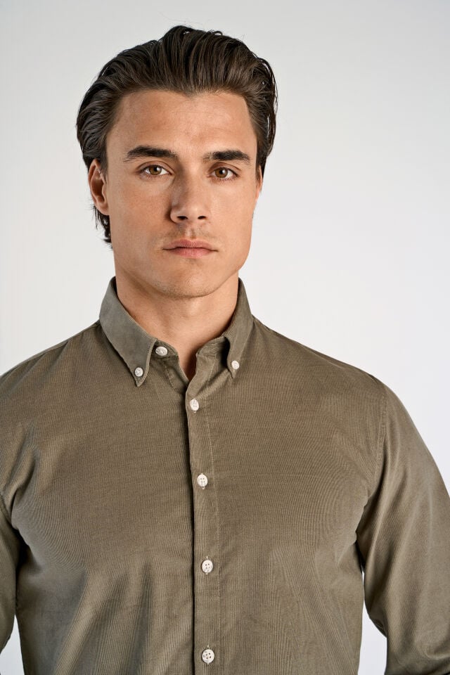 Fine corduroy shirt l/s