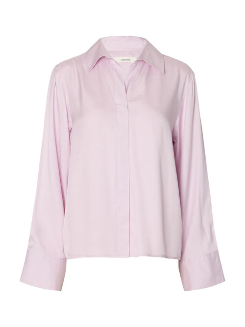 Slwjonna Reg Ls Open Collar Shirt