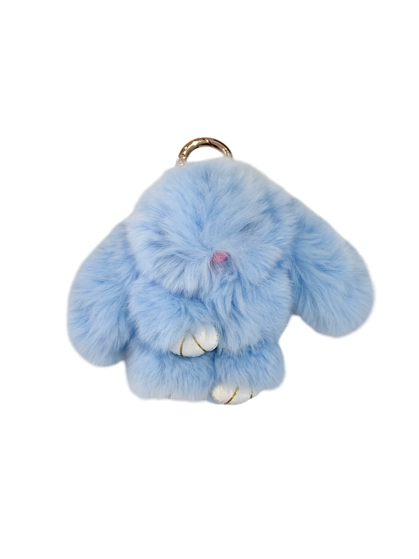 Fluffy Bunny Bag Charm