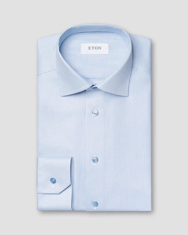 Semi Solid signature twill shirt - Slim Fit