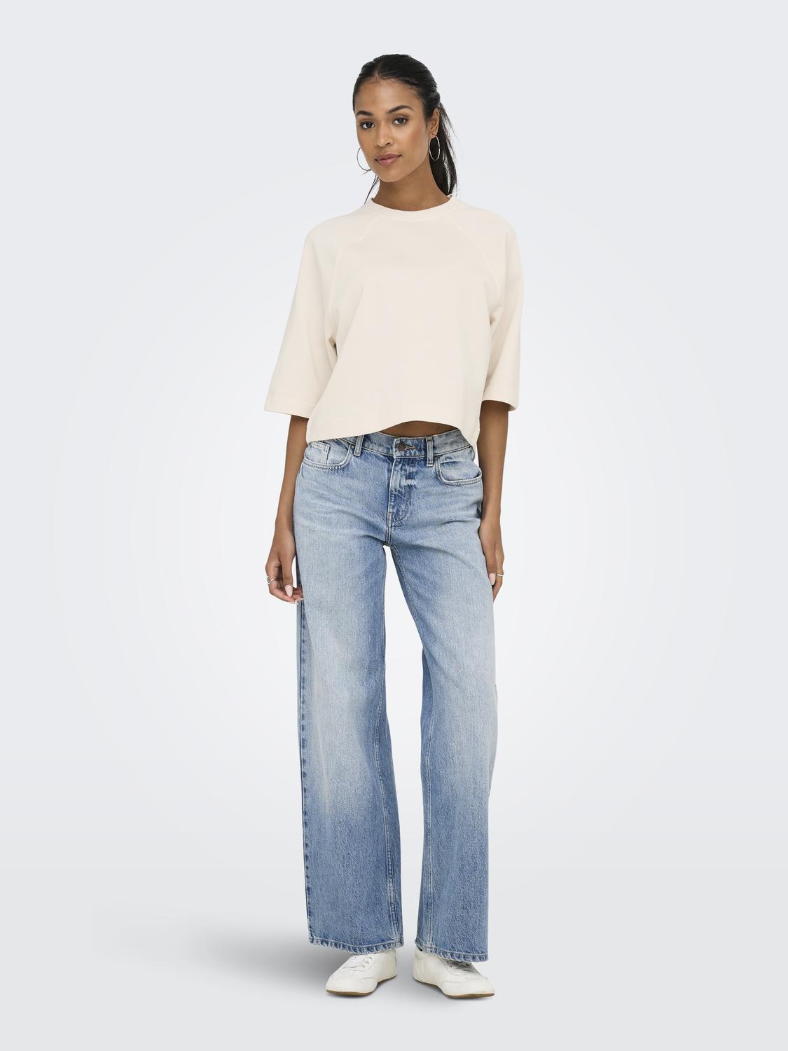 Onldasie 2/4 O-Neck Raglan Ub Cs Swt