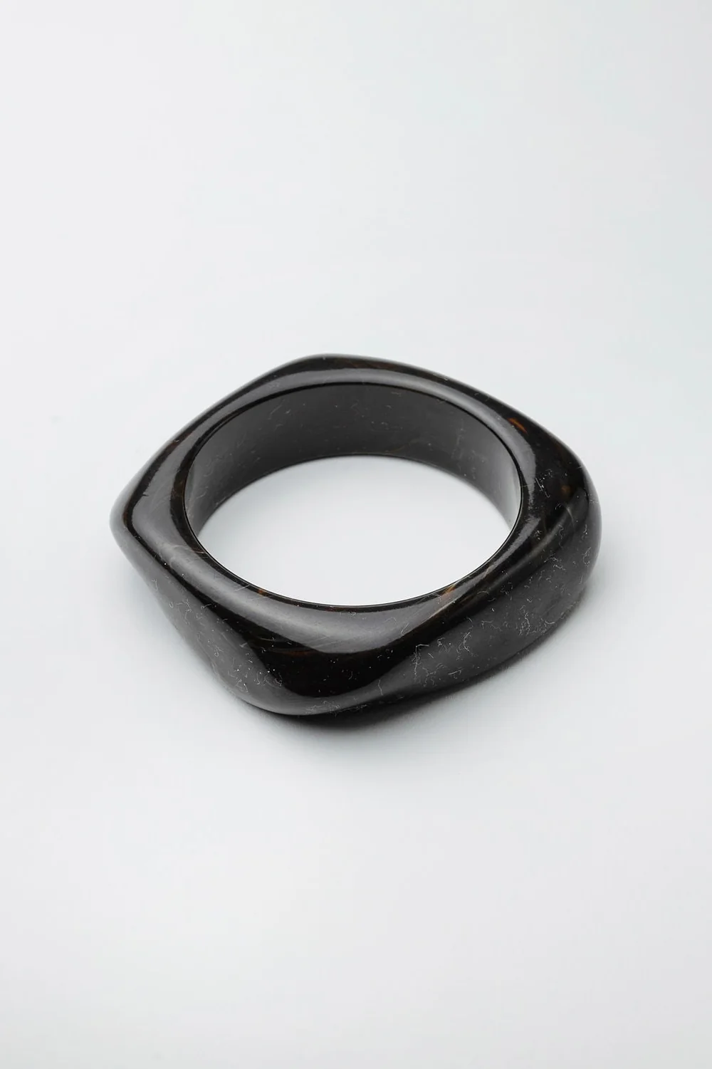 Big square bracelet brown