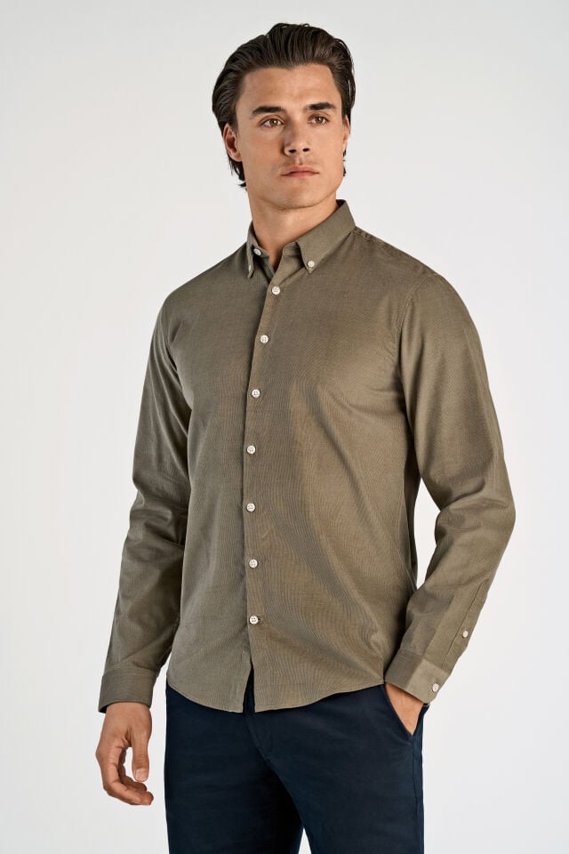 Fine corduroy shirt l/s