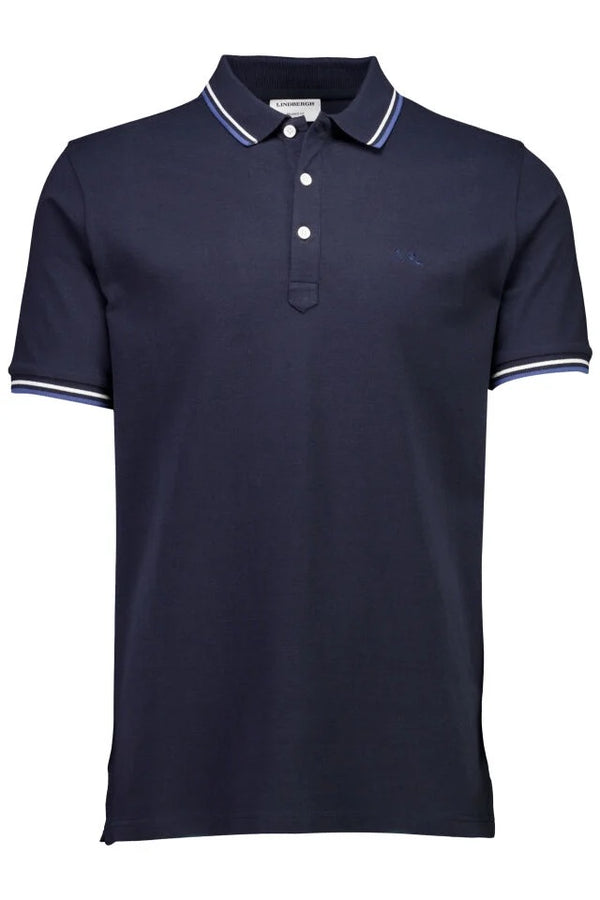 Polo shirt w contrast piping
