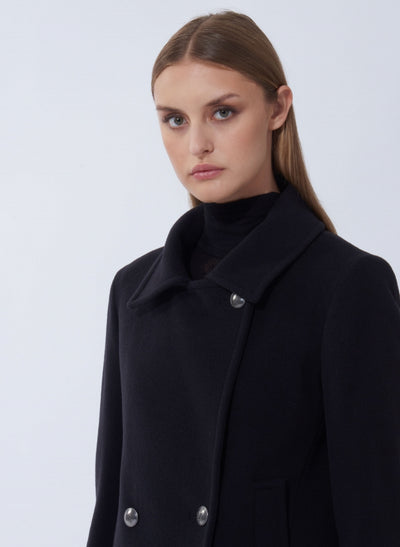 Navy Kort Kåpe