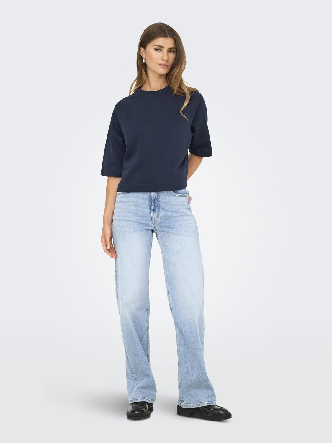 Onldasie 2/4 O-Neck Raglan Ub Cs Swt