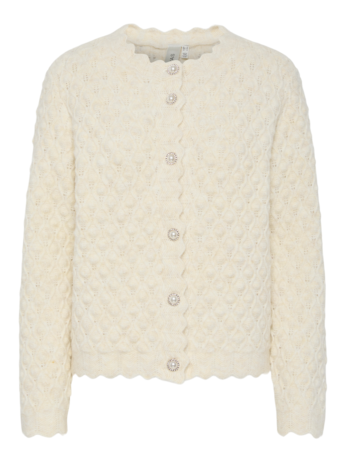 Yasbubble Ls Knit Cardigan  S.