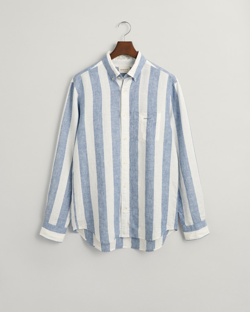 Reg bold stripe linen shirt
